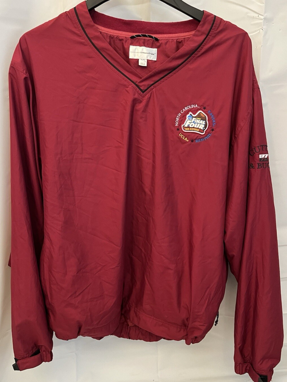 2008 NCAA Final Four San Antonio Cutter & Buck V-Neck Windbreaker XL